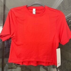 Lululemon Swiftly High Low Cropped Short Sleeve